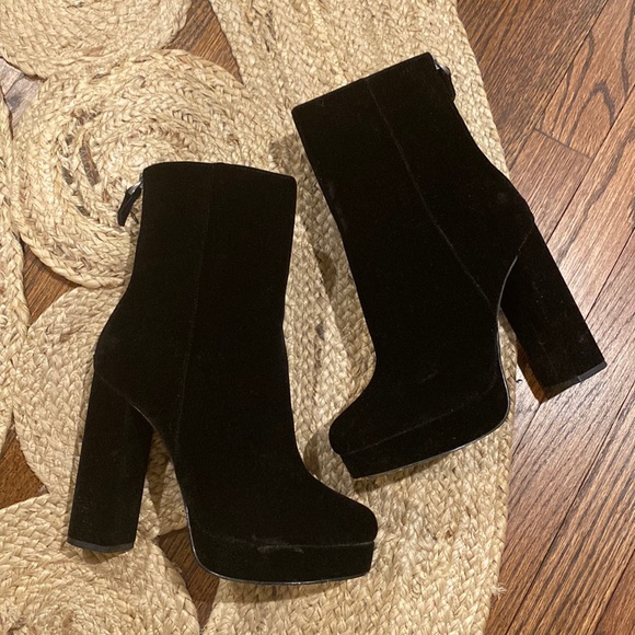 Who What Wear Platform Suede Boots - Picture 1 of 8